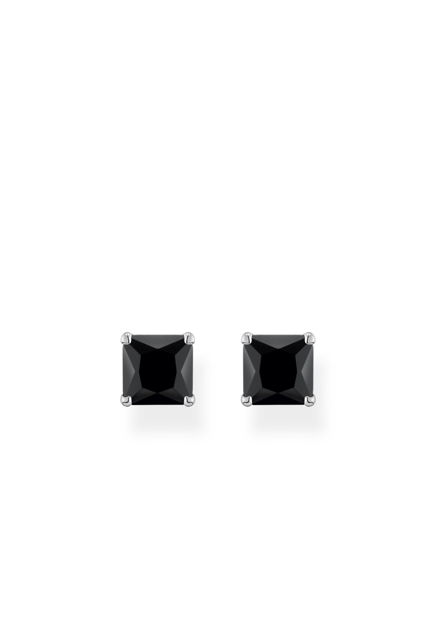 Pendientes Piedra Negra Plata