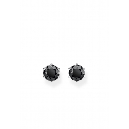 Ear Studs Black Stone
