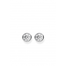 Ohrstecker Weiß Stein