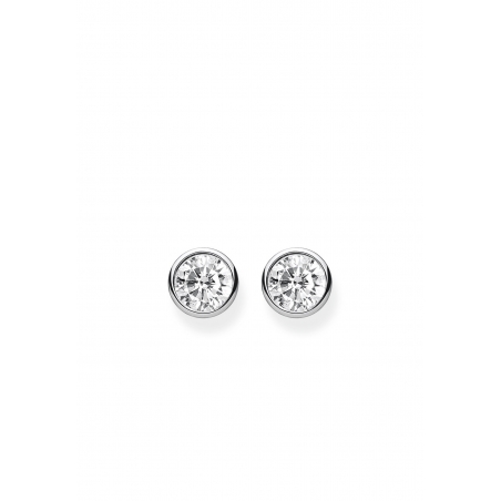 Ear Studs White Stone