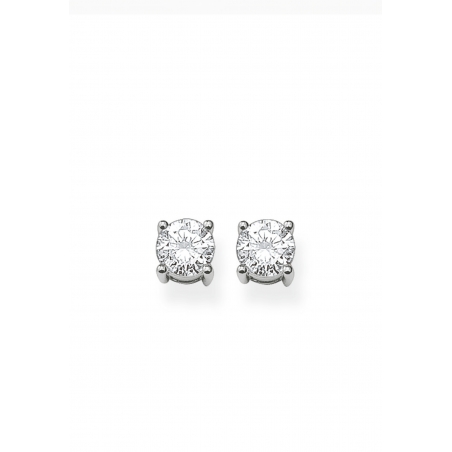 Ear Studs White Stone