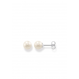 Ohrstecker Perle Silber