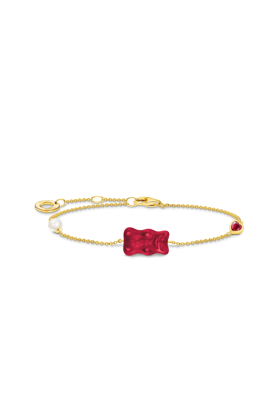 Pulsera HARIBO con Oso de Oro Rojo