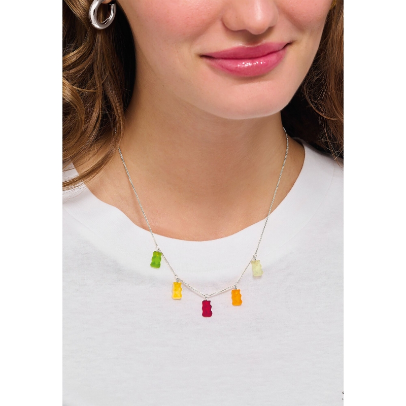 Collier HARIBO Ours d'or coloré