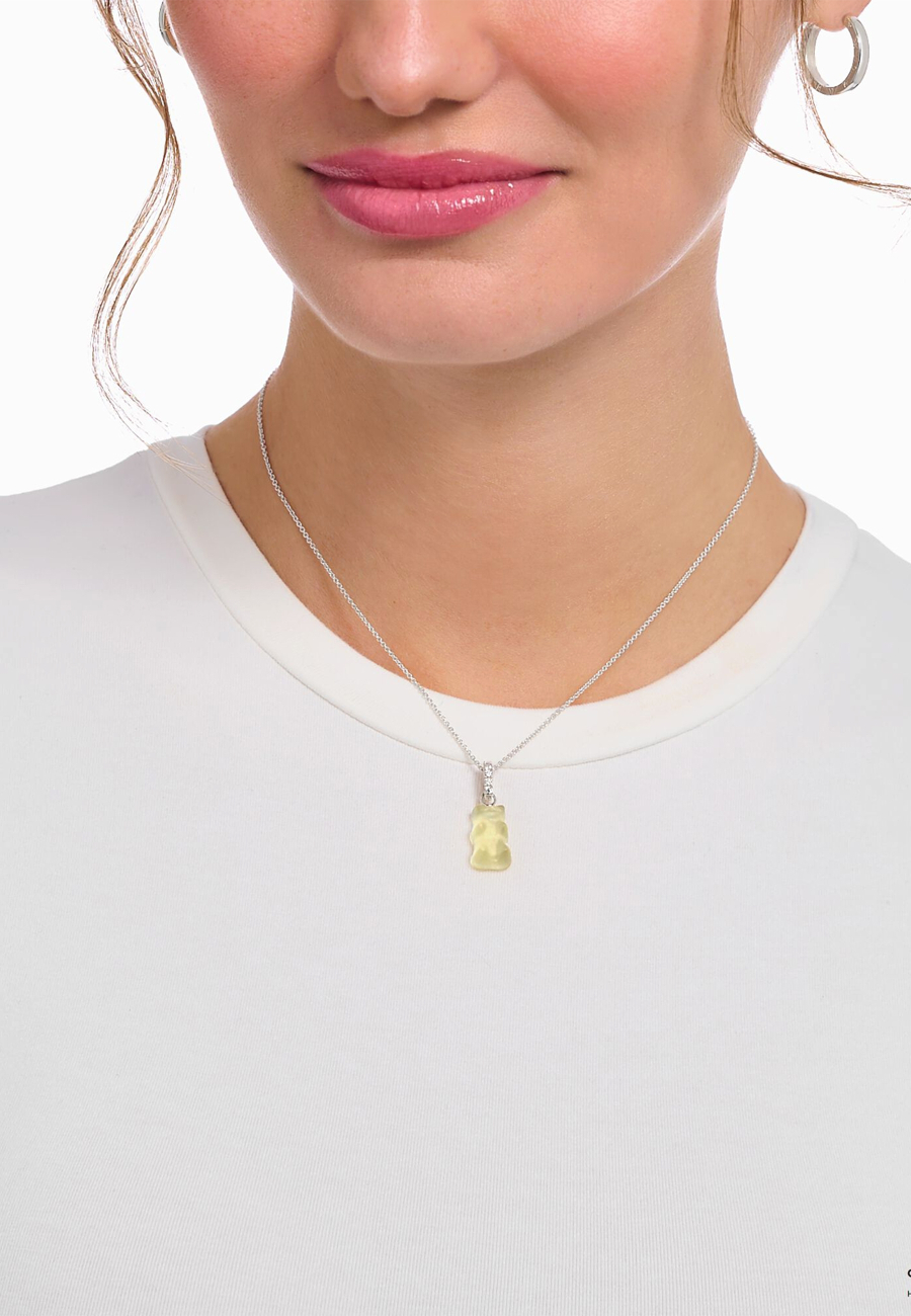 Collier HARIBO Ours d'or Blanche