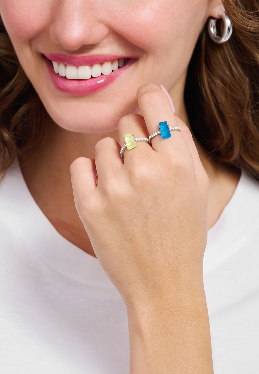 Anillo HARIBO Oso de Oro Azul