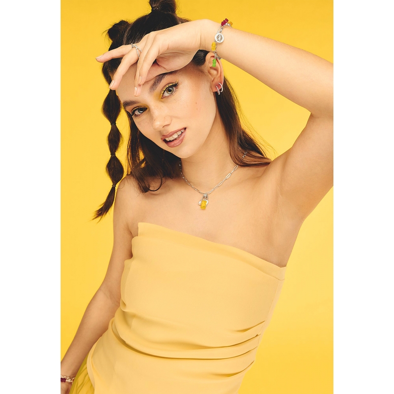 Pulsera HARIBO con Oso de Oro Plata