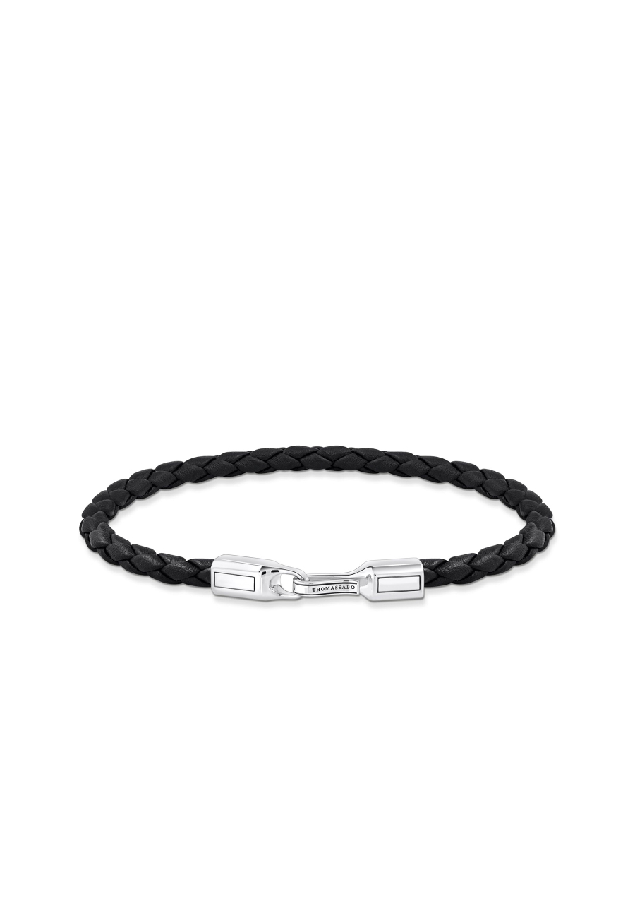 Armband Leder Schwarz