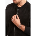 Armband Leder Schwarz