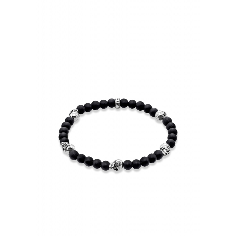 Bracelet Skull Black