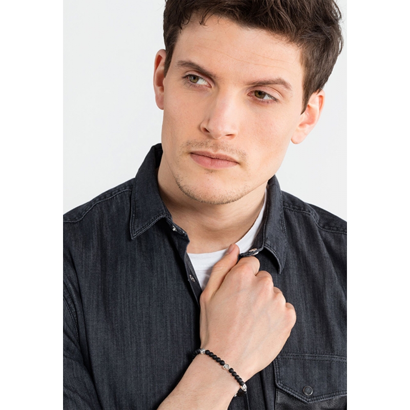 Bracelet Crâne Noir