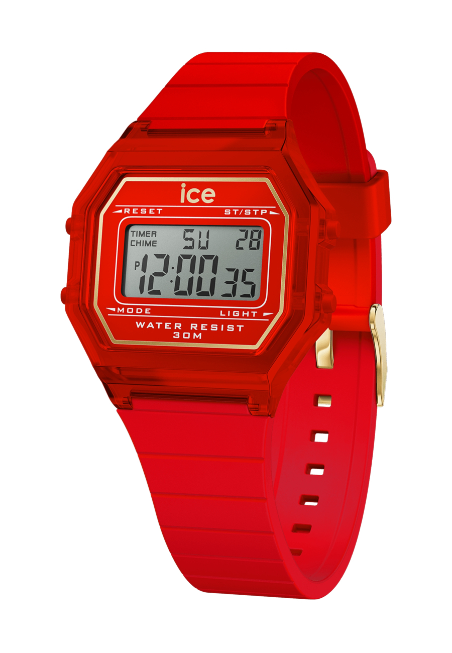 Ice Digit Retro Red Passion Clear Small