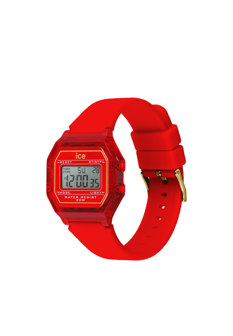 Ice Digit Retro Red Passion Clear Small
