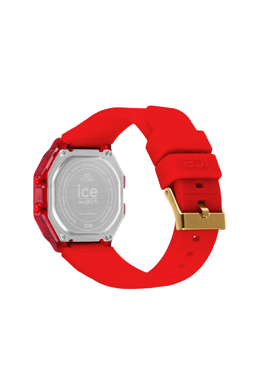 Ice Digit Retro Red Passion Clear Small