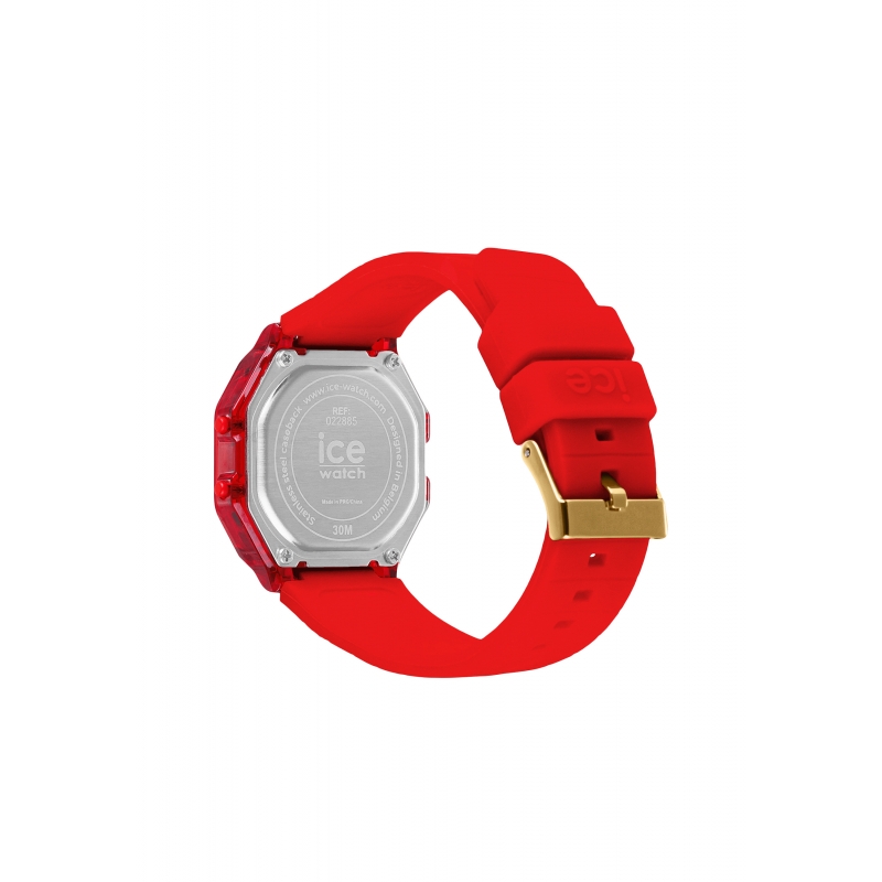 Ice Digit Retro Red Passion Clear Small