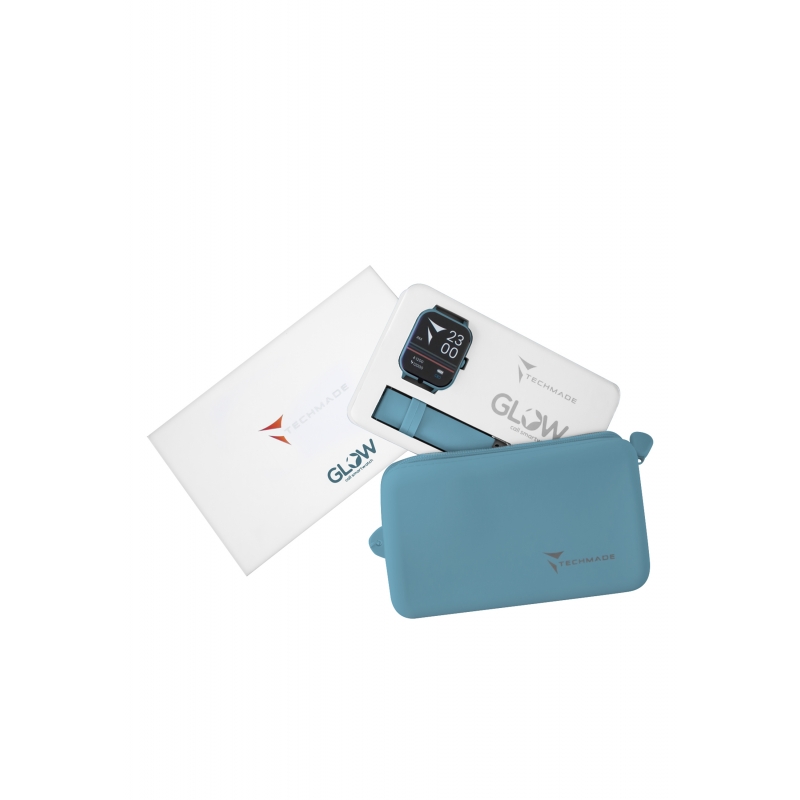 Smart Watch Glow Dark Blue