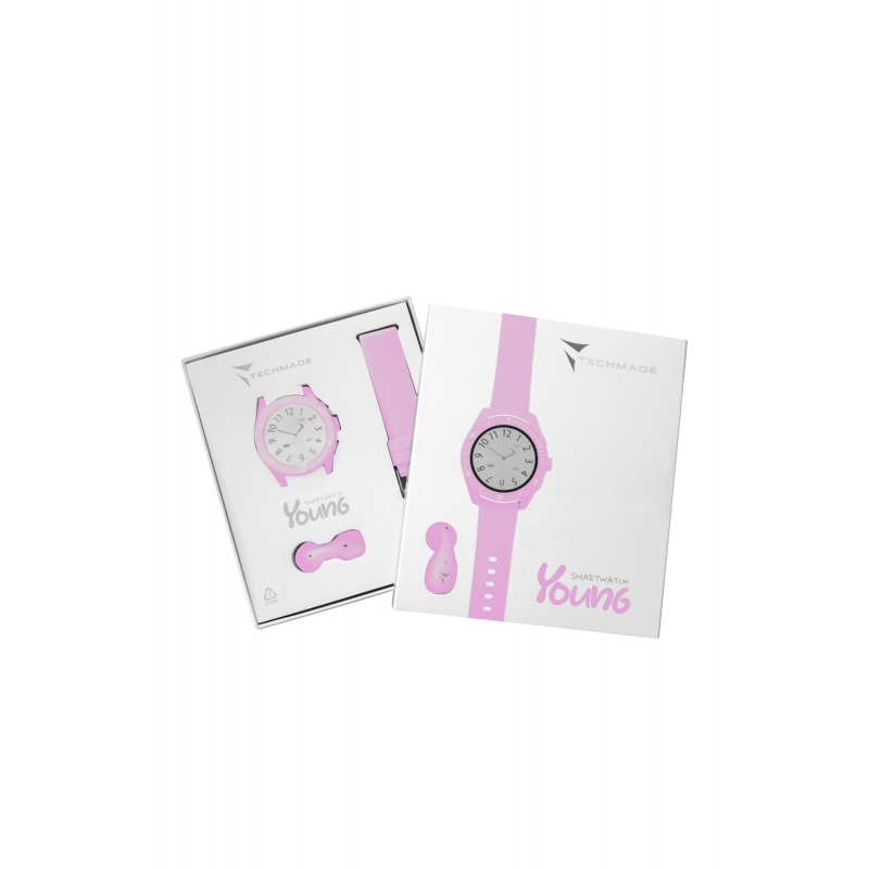 Smart Watch Young Pink Bundle