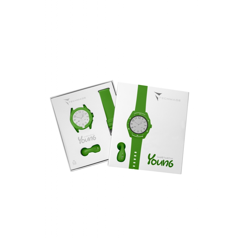 Smart Watch Young Dark Green Bundle