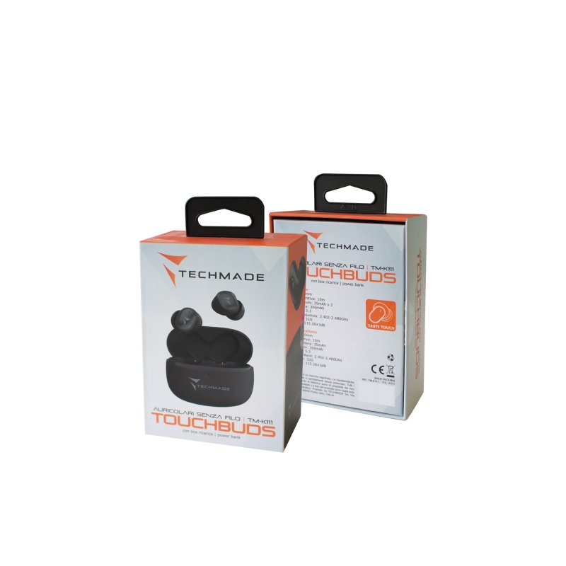 Techmade Earbuds K111 Black