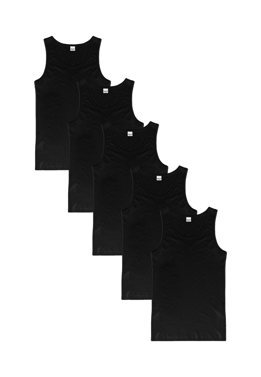 BASIC MAX Ärmelloses Trägerhemd 5er Pack