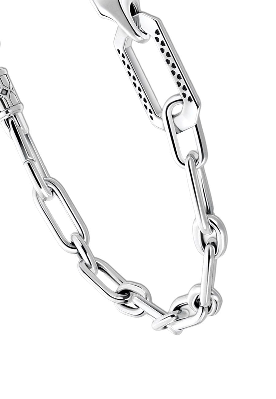 Bracelet Black Onyx Silver Chain