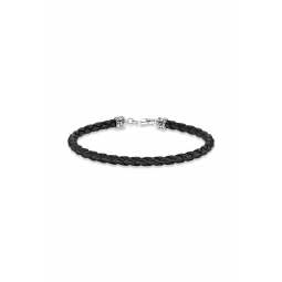 Bracelet Black Leather