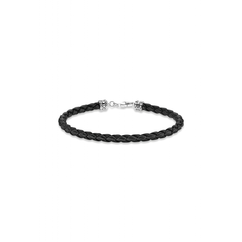 Armband Schwarzes Leder