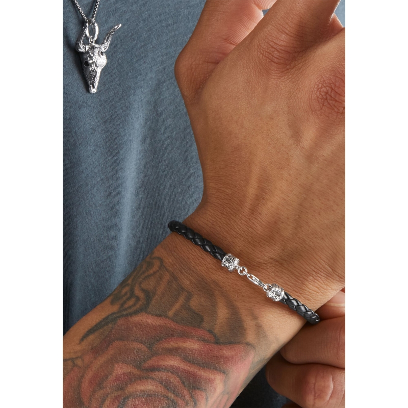 Bracelet Black Leather