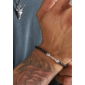 Bracelet Black Leather