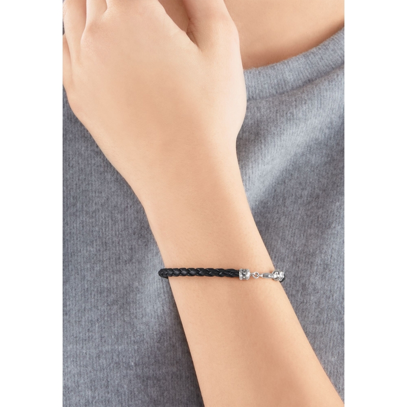 Bracelet en Cuir Noir