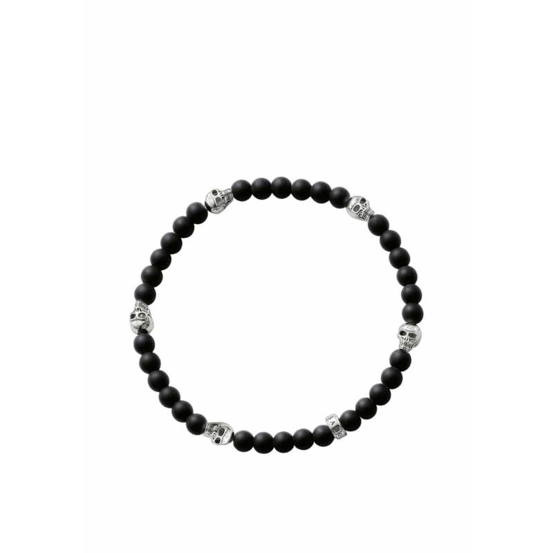 Bracelet Crâne Noir