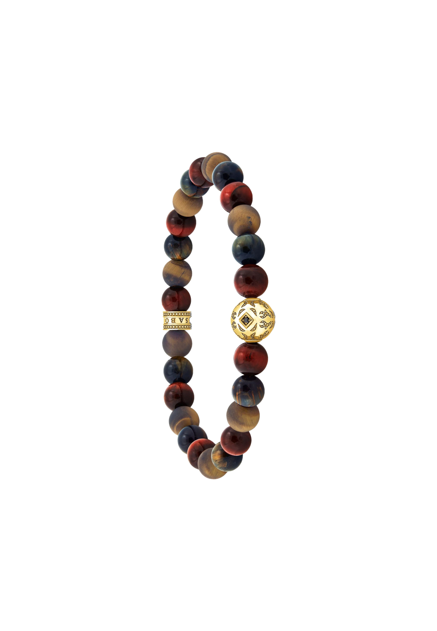 Pulsera Ojo de Tigre Oro