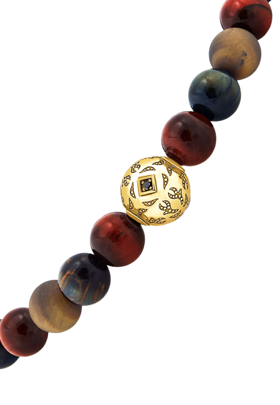 Armband Tigerauge Gold
