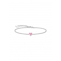 Pulsera Corazón Rosa