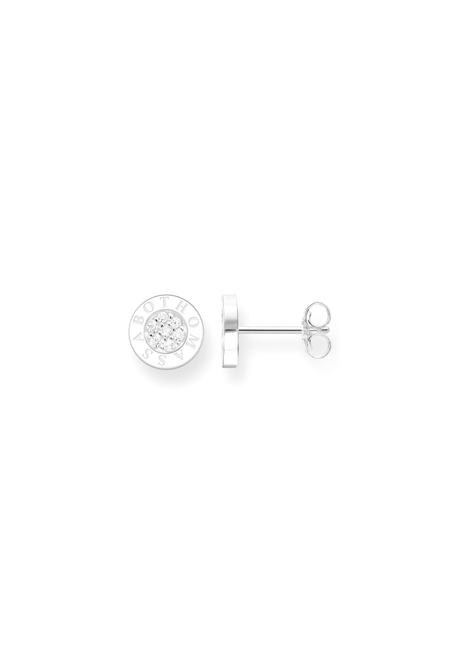 Ear Studs Classic Pavé White