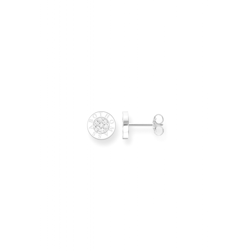 Ear Studs Classic Pavé Blanco