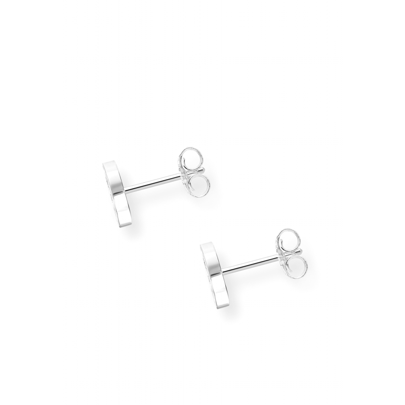 Ohrstecker Classic Pavé Weiß