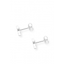 Ear Studs Classic Pavé White