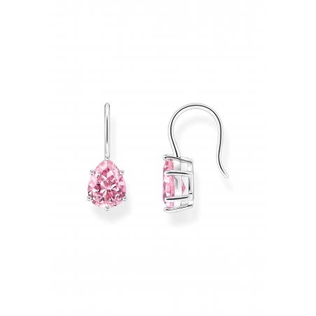 Earrings Pink Drop Zirconia