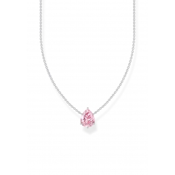 Halskette Rosa Drop Zirkonia