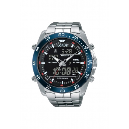 Lorus Herren Digital Silber
