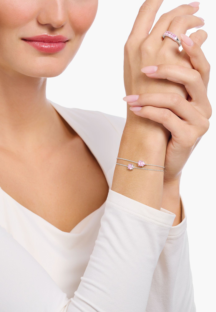 Bracelet Pink Zirconia