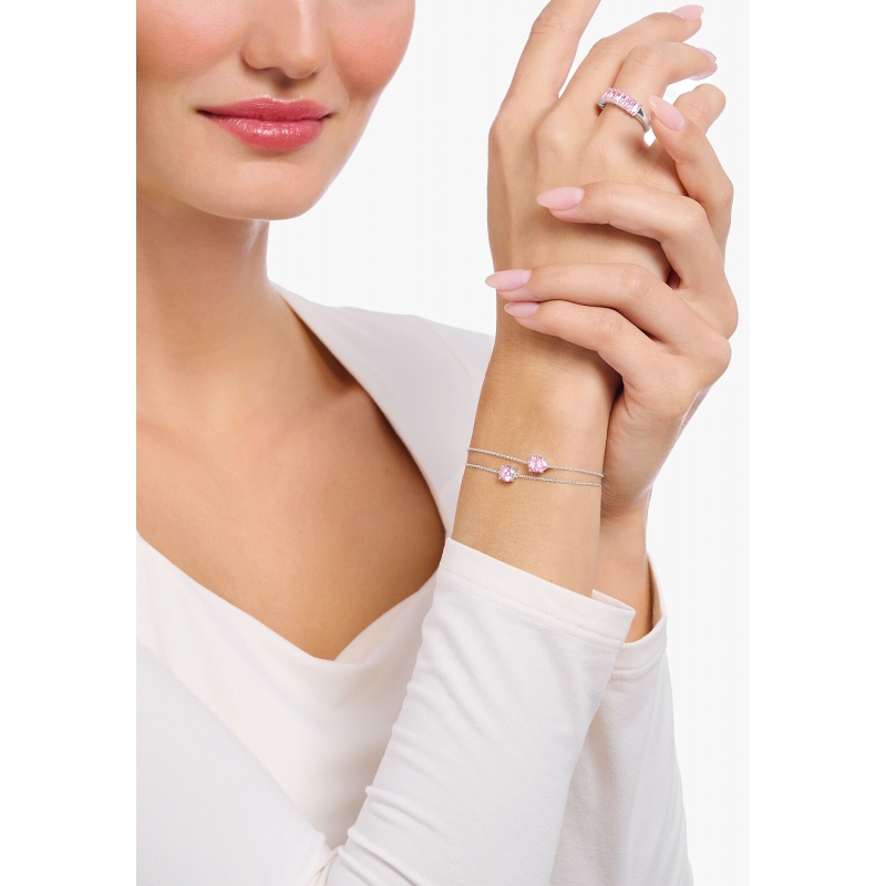 Bracelet Zirconia rose