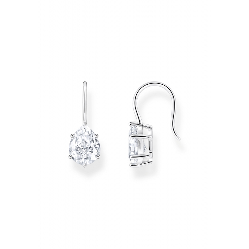 Pendientes Gota Blanco Circonita