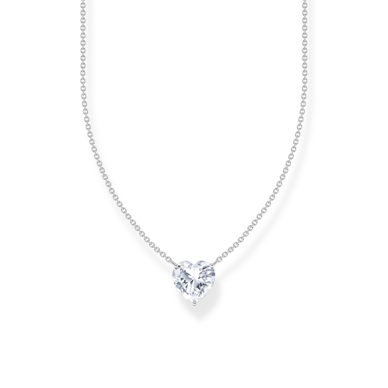 Collier Coeur Blanc Zirconia