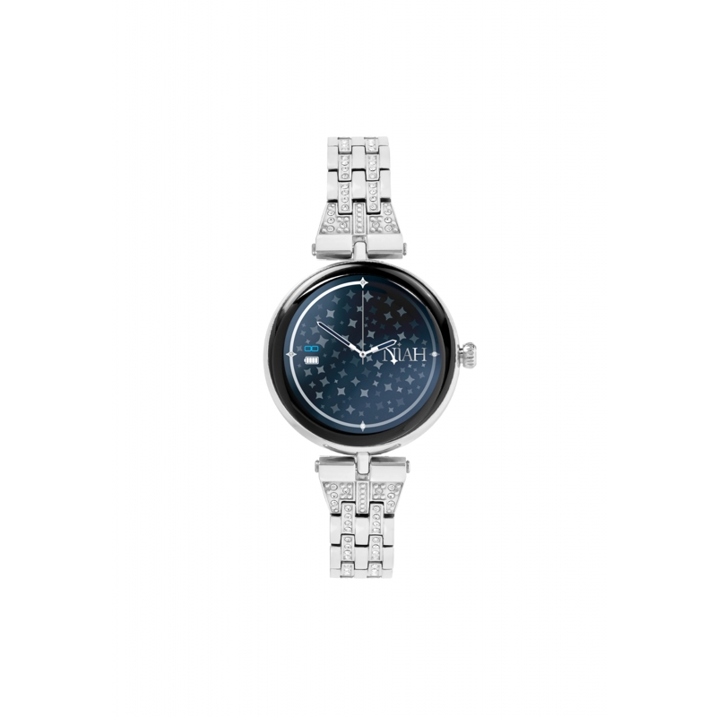 Montre intelligente Lyra Medium Mesh Argent
