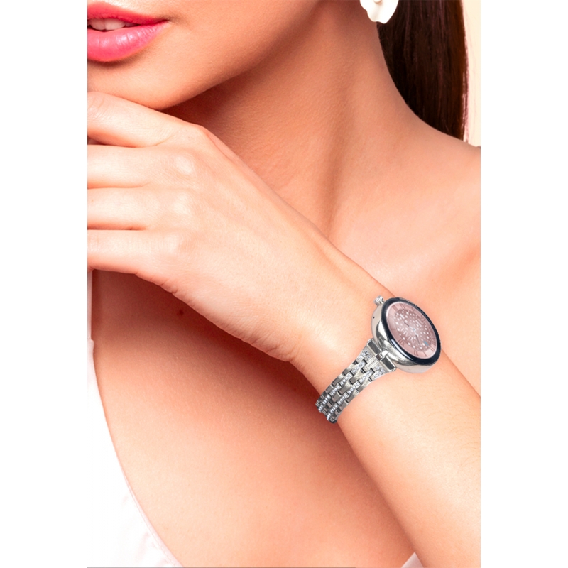 Reloj inteligente Lyra Medium Mesh Plata