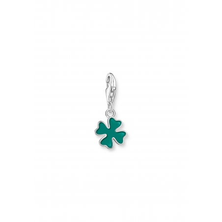 Charm-Anhänger Grünes Kleeblatt