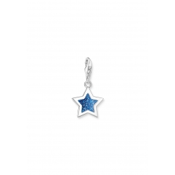 Charm-Anhänger Blauer Stern