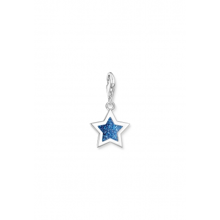 Pendentif Charm étoile bleue